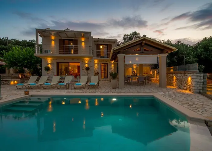 Ozias A Modern,spacious, Swimmig Pool Villa. * Gaios