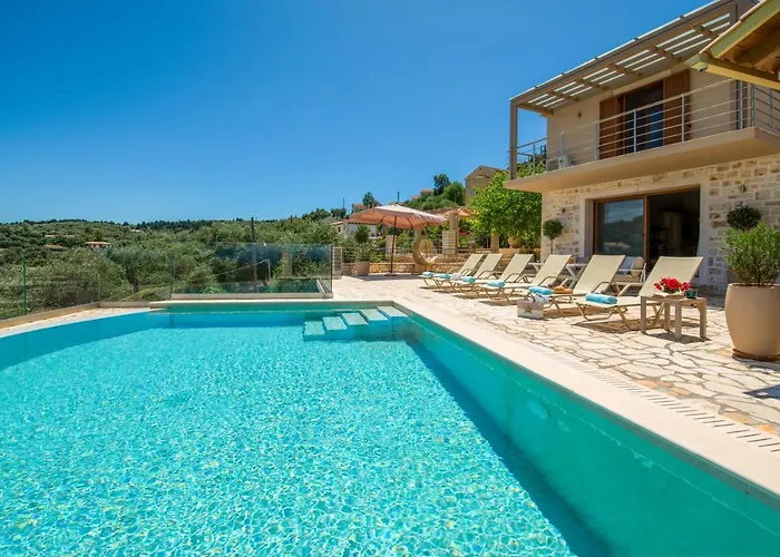 Ozias A Modern,spacious, Swimmig Pool Villa. * Gáios